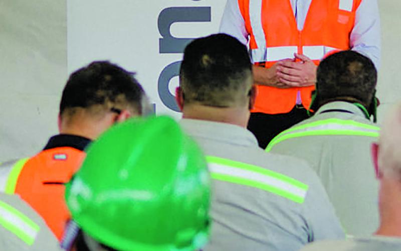 From Tenaris Tenaris US President Luca Zanotti addresses Tenaris employees at Baytown.
