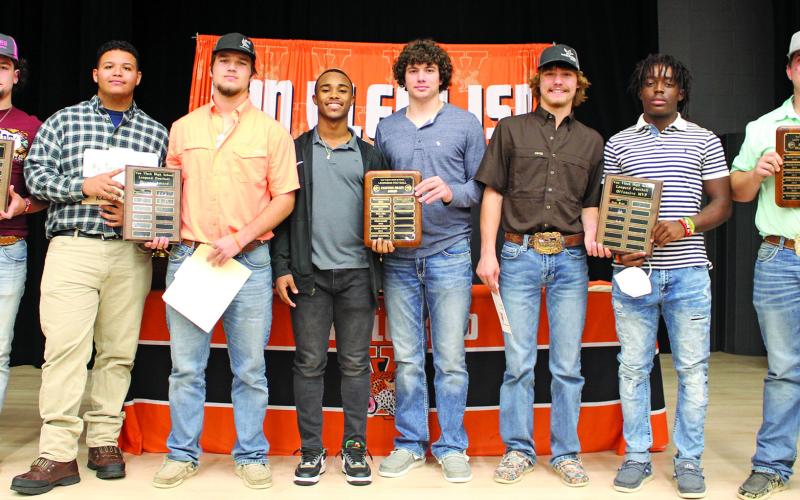 Sentinel photo/Jessica Shepard Football winners