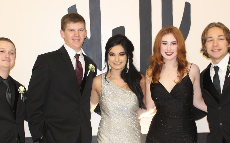 JSL announced its honorees for 2022. The honorees are, from left: Trace Casey, Chance Stone, Katelyn Stone, Jaycie Franz, and Grayson Ros.  Sentinel photo/Jessica Shepard