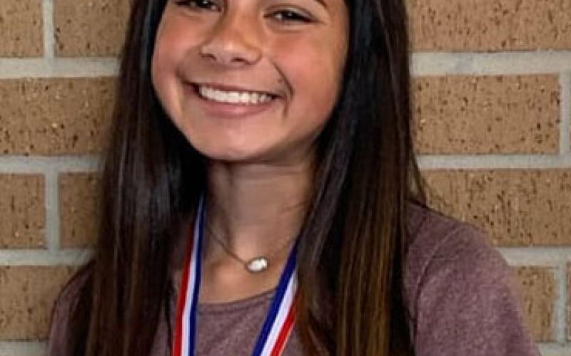 Emilee S of Van Vleck recently got 3rd place in Spelling &amp; Vocabulary at the UIL Academic Meet in Needville. She will be joining our other Regional Qualifiers on April 23 for the Region 3-3A UIL Academic Meet at Blinn College in Brenham. Contributed photo