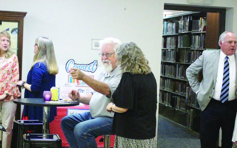 Sentinel photo/Jessica Shepard The Bay City Public Library partnered with the Bay City Chamber of Commerce &amp; Agriculture to host this month's "Business After Hours" social event, Thursday, April 21.