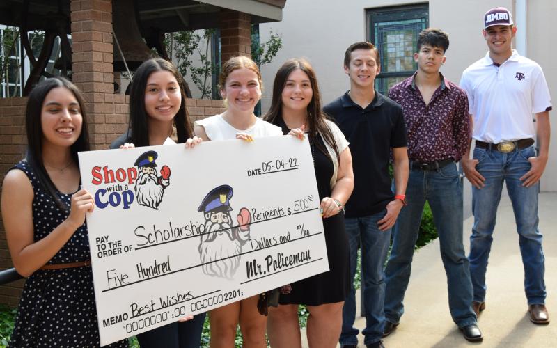 Courtesy photo This group was among the Bay City Police Department’s scholarship recipients.