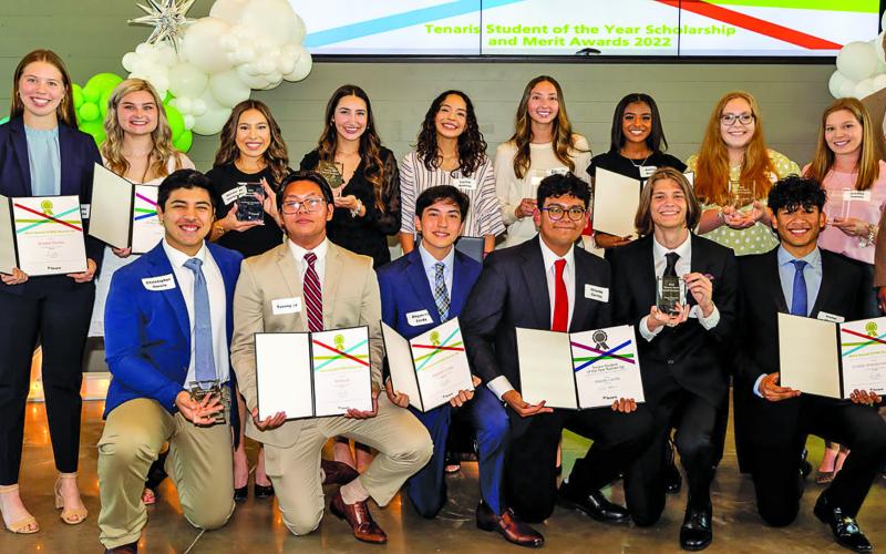 Contributed photo The 2022 Tenaries scholarship winners were honored at a Tenaris ceremony last week.