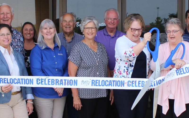 Sentinel photo/Jessica Shepard The Bay City Chamber of Commerce and Agriculture celebrated a relocation and grand opening ceremony for the Bay City Cemetery Association office, Wednesday, May 25. The office is located at 3600 Avenue F, Suite B in Bay City.