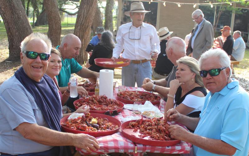 Sentinel photo/Jessica Shepard The Bay City Country Club hosted the Bay City Chamber of Commerce &amp; Agriculture's May "Business After-Hours" social with a crawfish boil Thursday, May 19. Attendees were treated to three pounds of crawfish with corn and potatoes along with other appetizers and drinks.