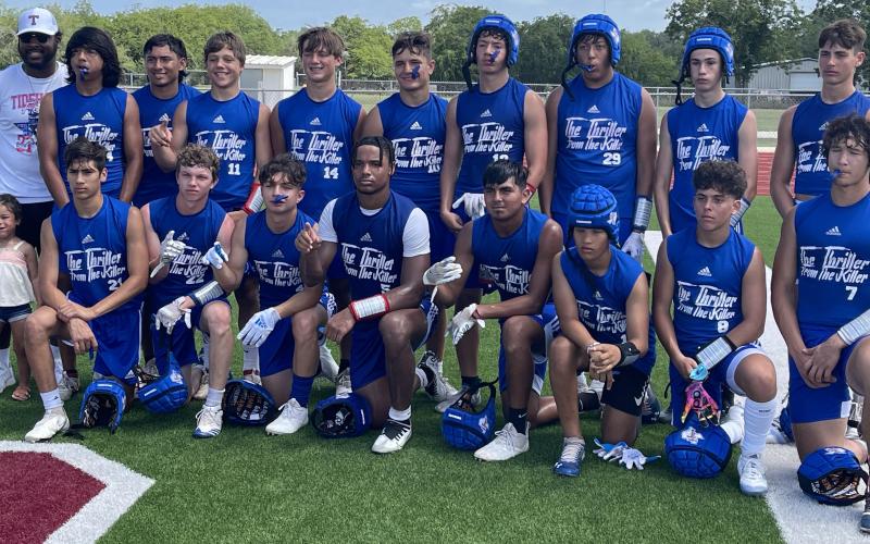 Contributed photo Tidehaven’s 7on7 squad that qualified for state tournament.