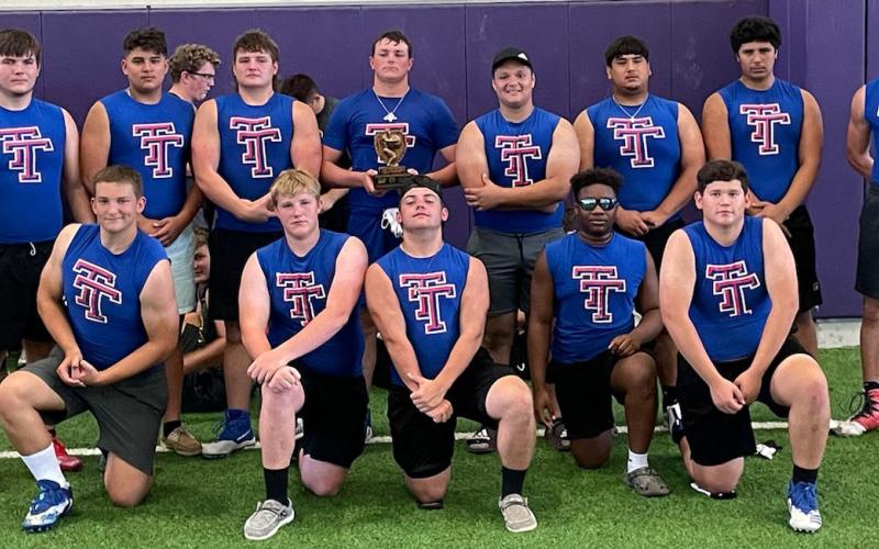 Contributed photo Tidehaven’s Lineman Challenge squad