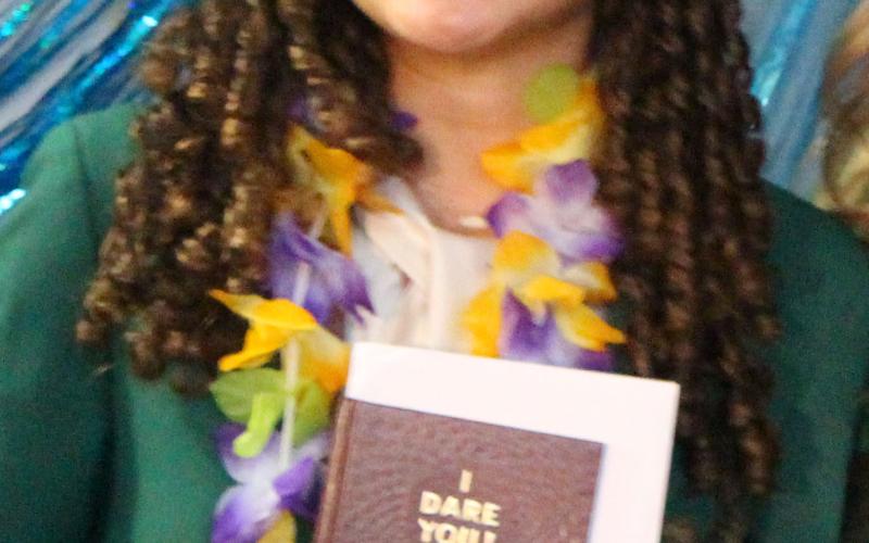Sentinel photo/Jessica Shepard Victoria Sliva received the “I Dare You” Award.