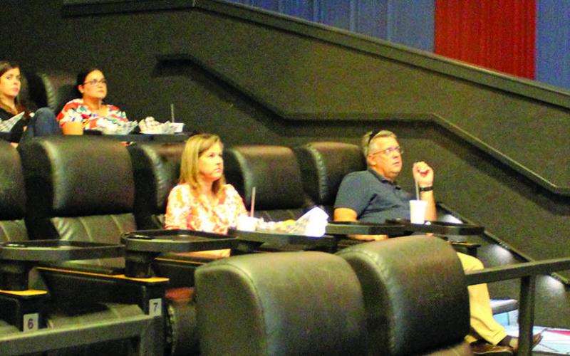 Bay City Sentinel/Jessica Shepard FEWA President Arnulfo Hinojosa explains how his organization helps domestic and international employers at BCCDC’s luncheon at Schulman’s MBG last week.