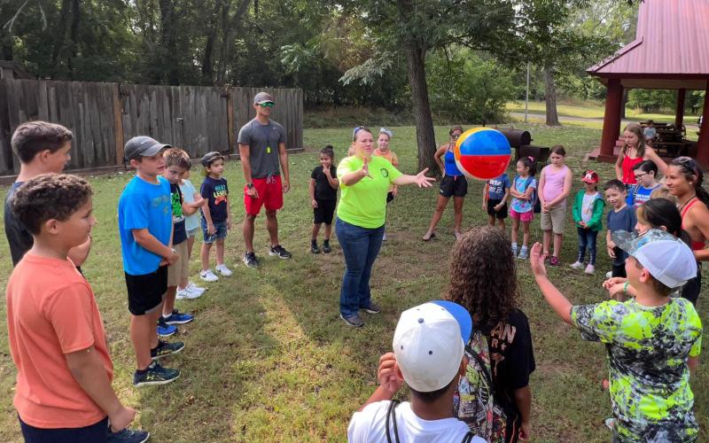 PARD photo It was summer camp week out at the Riverside Park last week. The Parks and Recreation Department (PARD) got acquainted with kids and helped them get to know other campers with a fun ice breaker game above.