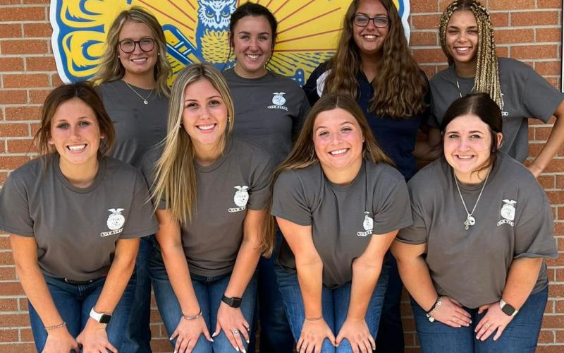 Contributed photo Van Vleck High School FFA Officers traveled to Louise HS June 28 for District Leadership Camp. They learned skills and strategies to lead the chapter this year. Also, District Officer Grace Gibbens presented an outstanding workshop to help guide chapter officers to success.