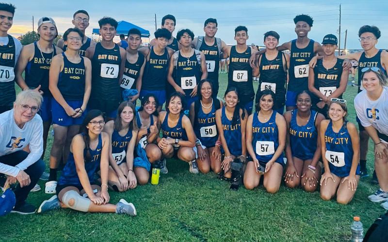 BCISD photo Bay City Cross Country Team: Begins season against 16-team competition.