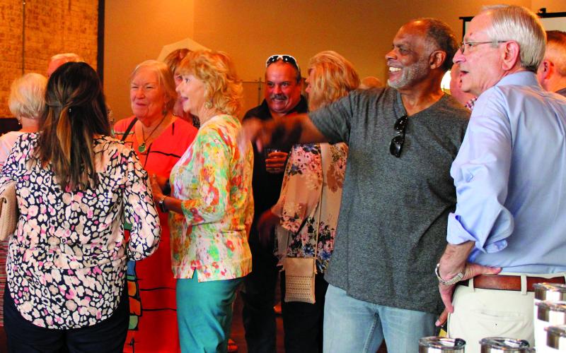 The 15th Year Celebration for the Matagorda Regional Medical Center Foundation drew quite the crowd on Sept. 1 at the Fat Grass Restaurant. Among attendees were local elected officials and MRMC Foundation board members. Sentinel Photo/ Jessica Shepard