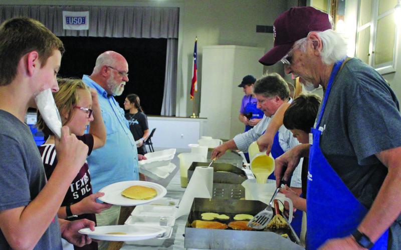 District Attorney Steven Reis' Mickey Mouse pancakes are always a hit with children at the Boys &amp; Girls Club of Bay City and Matagorda County's "Annual Pancake Supper" on Nov. 10.  Sentinel Photo/ MaLinda Reddell