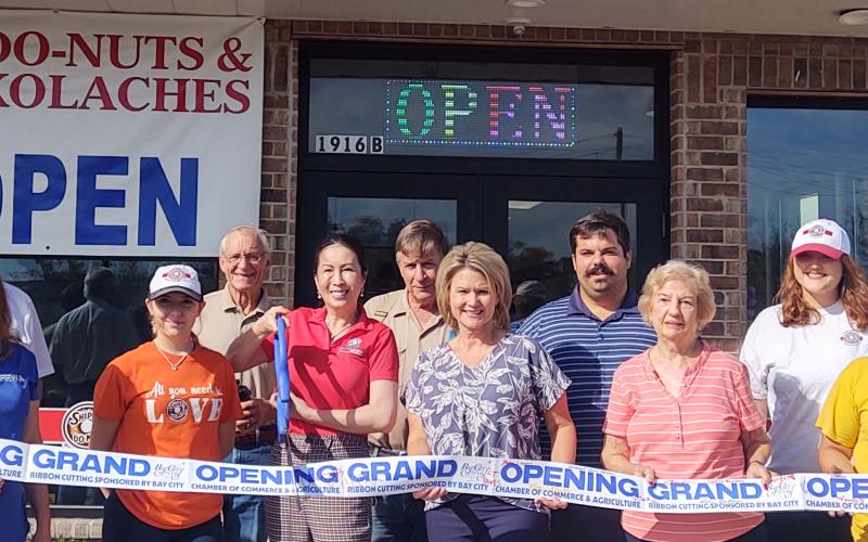 Contributed photo Shipley Do-Nuts had their grand opening ribbon cutting at its 1916 Ave. F location Wednesday, Nov. 9.