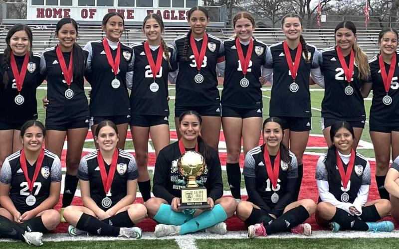 Contributed photo The Lady Cats left the Salado soccer tournament last weekend as the consolation champs. Pool play: Davenport 2-0 win, Salado 0-1 loss, Chaparral 3-0 win, and 2-1 win vs Temple in consolation championship.