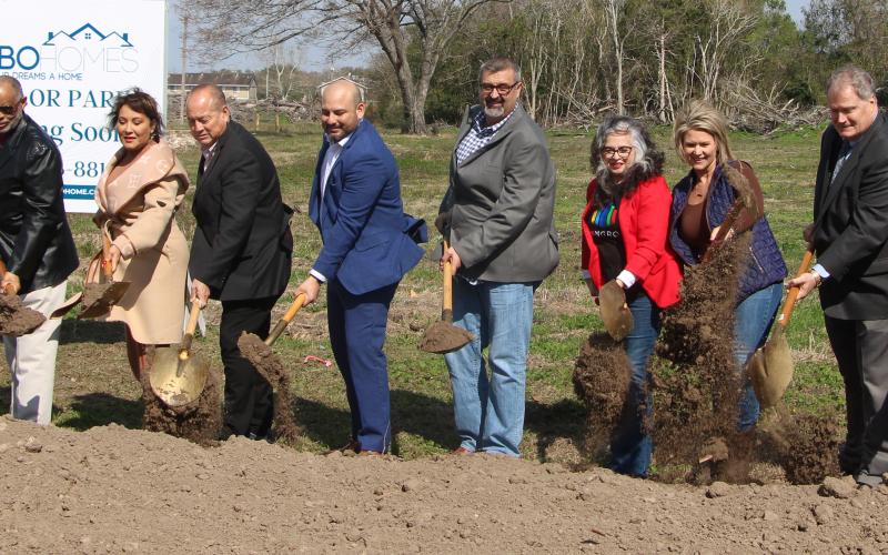 Sentinel Photo/Mike Reddell Lynn Development broke ground for the 200 single-home site Valor Park at 2624 Carey Smith Blvd. Friday, Feb. 10.