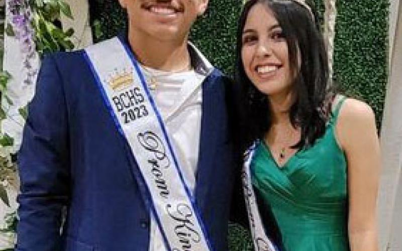 BCISD Photo BCHS 2023 Prom King Joel Davalos and Queen Mylah Garcia  were crowned last Saturday, Feb. 25.