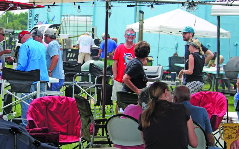 Sentinel Photo/Mike Reddell Over $28,000 in scholarship funds were raised during the 9th Annual Andrew Vasek Memorial Scholarship Cook-Off over the weekend. The event spanned two days Friday-Saturday and featured a variety of auctions, raffles, contests and fun for everyone.