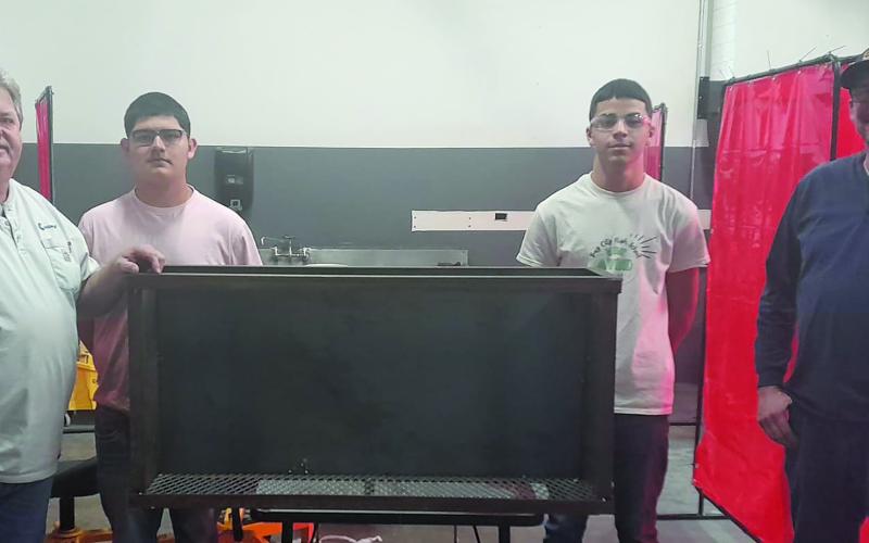 BCISD photo The BCHS Welding students built toolboxes for Tres Palacios Gas to use on their work platforms to hold tools. This is one of the 4 boxes they built.