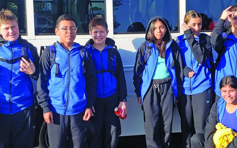 Contributed photo The BCJH Swim team at the Corpus Christ ISD Middle School Invitational.