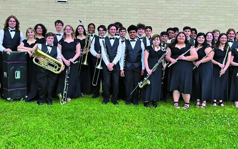 Contributed photo The Van Vleck High School Mighty Leopard Band received a I-I-I Superior I rating in both Concert and Sight Reading at the Region 13 UIL Contest recently. Due to their incredible musical prowess our students received the coveted Sweepstakes trophy - the best award that a concert band can receive - for the 4th consecutive competition.  It is impressive to receive straight 1s by all six judges!