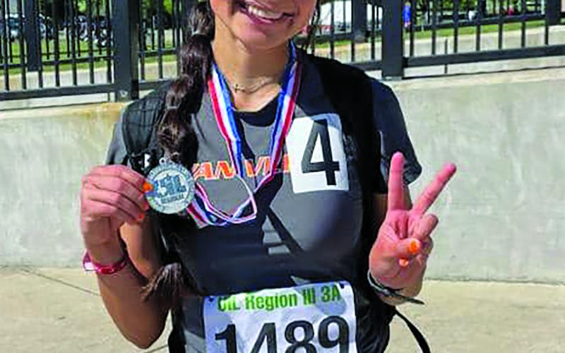 Contributed photo Van Vleck’s Emilee Schneider is heading to state for the 3rd straight year. She finished 3rd in the mile run out of 181 runners.