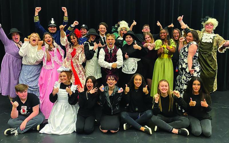 Contributed photo Van Vleck’s Leopard Players competed last week at the state UIL One Act Play competition. Honors include All Star Cast for Gaven Ros for his portrayal of Henry Jekyll/Hyde in the Leopard Players’ production of Chemical Imbalance. Wade Springfield of Van Vleck, received Honorable Mention All Star Cast for his portrayal of Euphronia Jekyll in Chemical Imbalance.