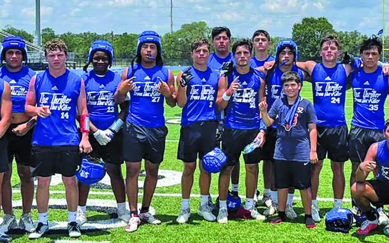 Courtesy photo The Tidehaven 7on7 team qualified for the state tournament at the Rice Consolidated state qualifying meet last week. Tidehaven now advances to the state 7on7 finals in College Station June 22-24.