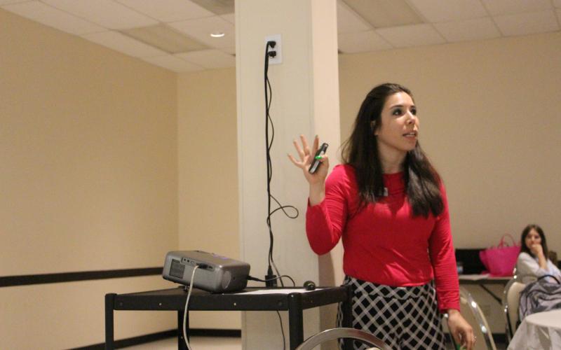Sentinel Photo/Jessica Shepard Connected Nation, Inc.’s Local and Regional Planning Director Molly Weiner outlined the focus of the Texas Broadband Development Office's (BDO) "Regional Public Meeting" Thursday, July 13.