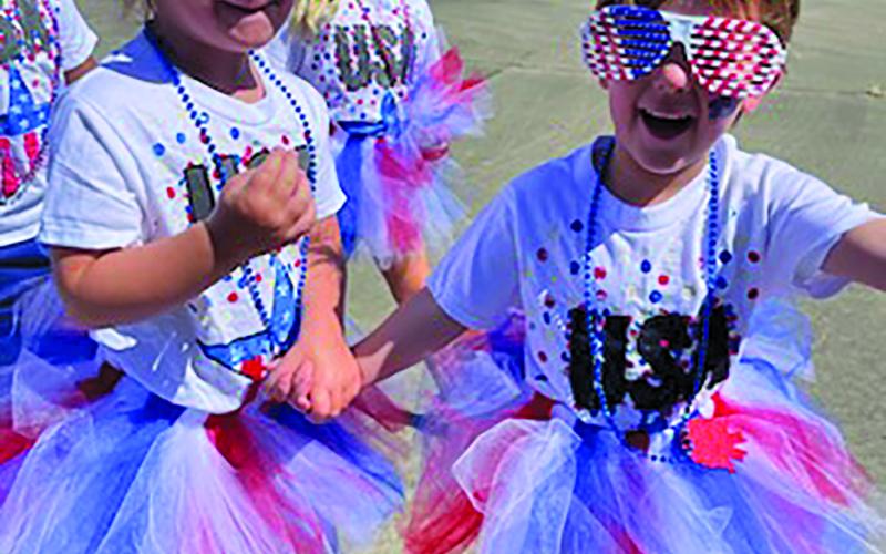 Contributed photo  First Baptist Christian Child Development Center held its annual 4th of July parade and picnic Friday, June 30. Kids were decked out in their red, white, and blue patriotic best to celebrate the coming holiday.