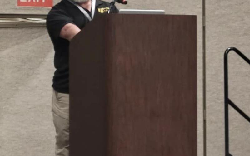 Contributed photo Ladycat Soccer Head Coach Darin Dabelgott was a speaker at the Texas Girls Coaches Association (TGCA) Convention recently.