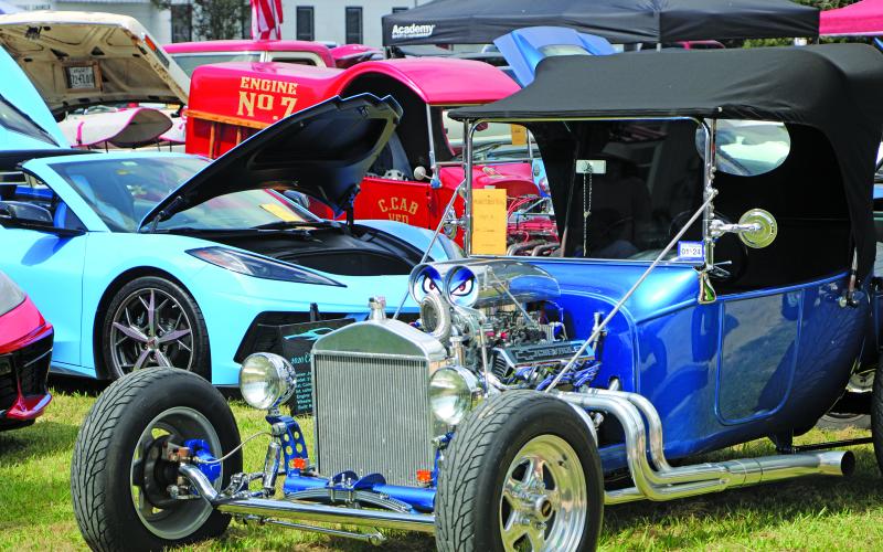 Sentinel Photo/Mike Reddell Blessing Hotel's annual fundraiser and car show had over 100 entries vying for coveted trophies across a variety of classes Saturday, July 15. Cars and their owners came far and wide to show off their wheels with some local winners and other notable winning entries from Austin, Simonton, Cuero, Victoria, Inez, and Bastrop.