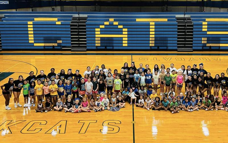 BCISD photo BCHS Cheer &amp; BCJH Cheer held a Mini Cheer Camp 2023 and it attracted more than 100 attendees.