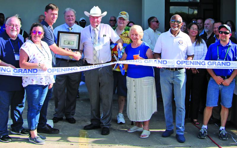 An estimated 70 people attended the grand opening of new Bay City studios and officers for 96 FM Country, 92.5 Happy Radio and 102.5 FreshRadio at 3600 Ave. F Wednesday, Aug. 9. The event gave people the chance to meet members of the Bay and Beyond Broadcasting team. Sentinel photo Mike Reddell