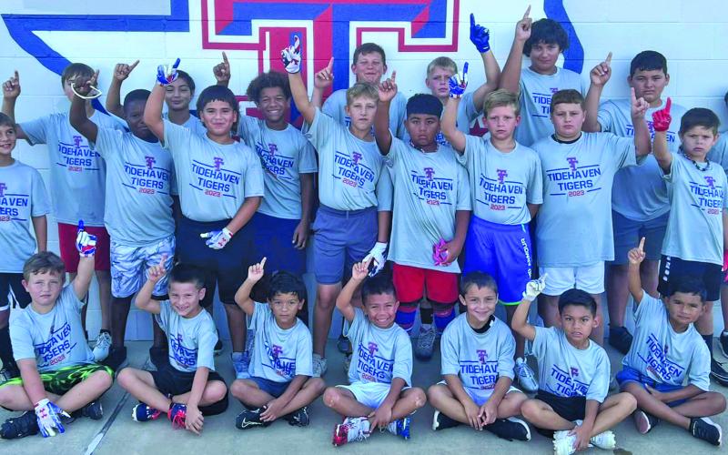 Contributed photo The Tidehaven High School football camp