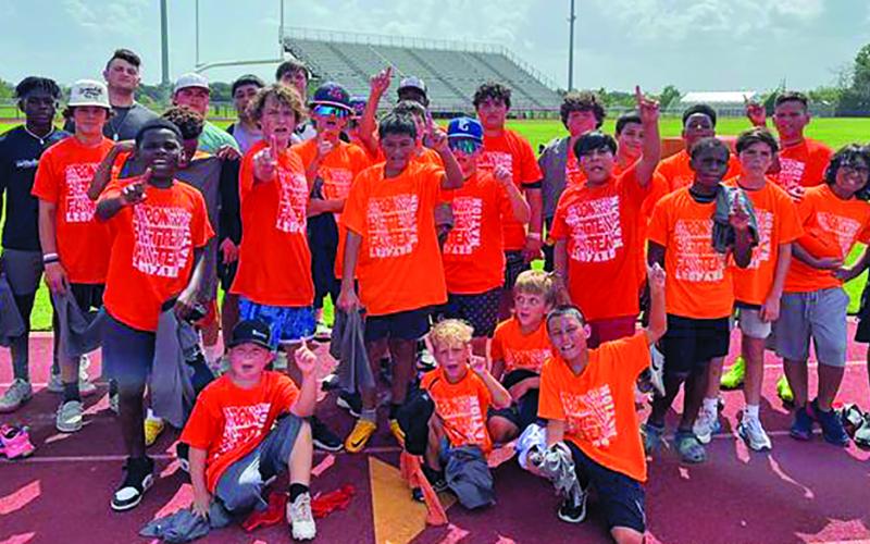Contributed photo The Van Vleck High School football camp