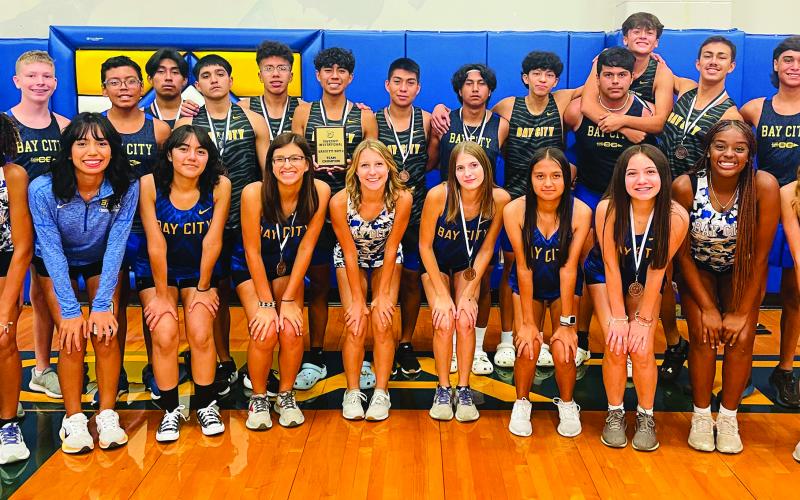 Contributed photo The entire Bay City High School Cross Country team.