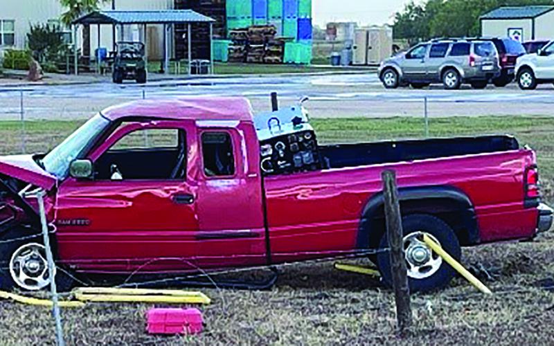 Dan Shook Photo Vehicle accident is blamed on causing a natural gas leak.