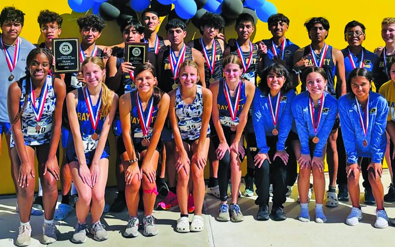 Contributed photo Bay City High School Cross Country Team wins several honors at district meet last week.