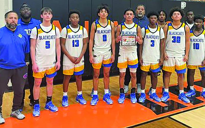 Contributed photo Bay City Blackcats finished third in last week’s Van Vleck tournament.