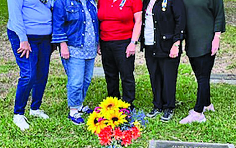 Mary Rolph Marsh Chapter, National Society Daughters of the American Revolution held a memorial dedication for deceased chapter members at the Cedarvale Cemetery in Bay City, and the Matagorda Cemetery in Matagorda. Chapter officers and members participated in the ceremony.  Contributed photo