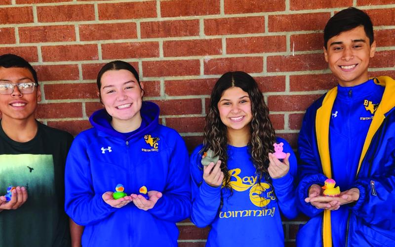 Photo by Clare Button Bay City Swimmers traveled to Lufkin to compete in the Hudson Duck Dash on Saturday, Jan. 6. Bay City's girls finished 10th, the boys were 11th, and the team was 12th in combined team scoring.
