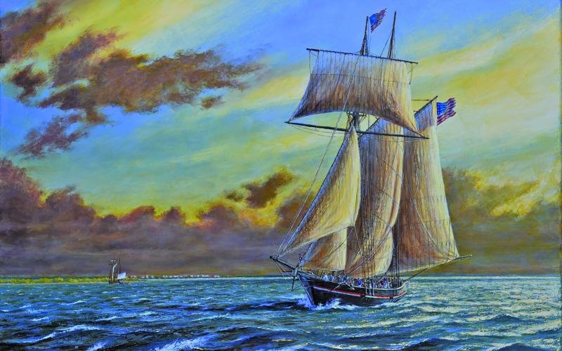 Photo courtesy of Texian Navy “Take It Back!: WILLIAM ROBBINS on Matagorda Bay November 20, 1835”  Artist: Peter Rindlisbacher * Historians: Dallam Masterson, Diana Compton, &amp; Beth Fisher