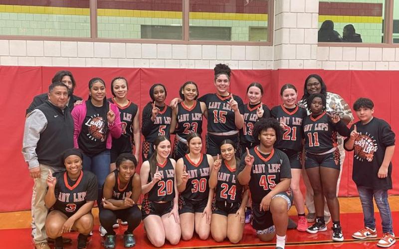 VVISD photo While the Lady Leps basketball team’s season ended with a loss to a Huntington squad in the UIL area playoff round, the girls attained a 22-win record and a Bi-District Championship.