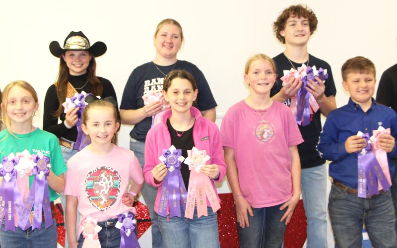 Sentinel Photo/Jessica Shepard 2024 Home Economics Youth Division Arts &amp; Crafts Highpoint winners were announced on Wednesday, Feb. 28. Those winners are Meredith Jones, Gideon Straub, Lilia McLeod, Adyson Merck, Jace Whisler, Lucy Weathers, Ryleigh Siptak, Ansley Kubecka, Madison Harris, Ryver Anderson, and Grady Weathers. Not all are pictured.