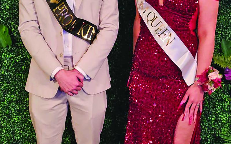 Contributed photo The Bay City High School 2024 Prom King and Queen are Zachary Thomas and Madilyn Willis.