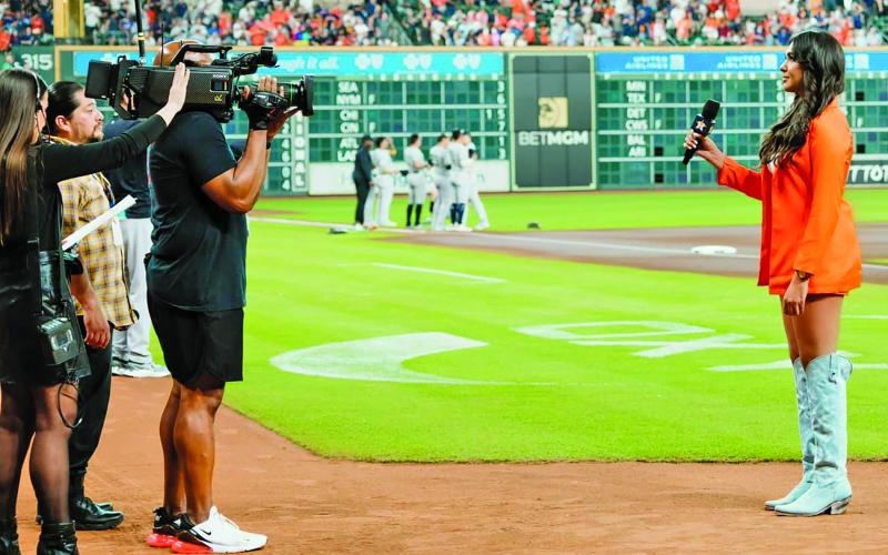 Contributed photo Former Bay City Blackcat Kaylise Irizarry will sing the National Anthem April 27-28, at Estadio Alfredo Harp Helú, in Mexico City, featuring the Houston Astros and Colorado Rockies.