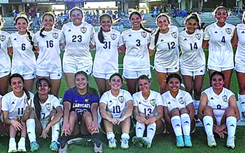 Contributed photo The Lady Cat Soccer Team ended their season with a 0-3 loss to Lumberton at the regional tournament last week. The Lady Cats posted a 24-5-1 season mark and went undefeated (14-0) in District 22-4A-1 play.