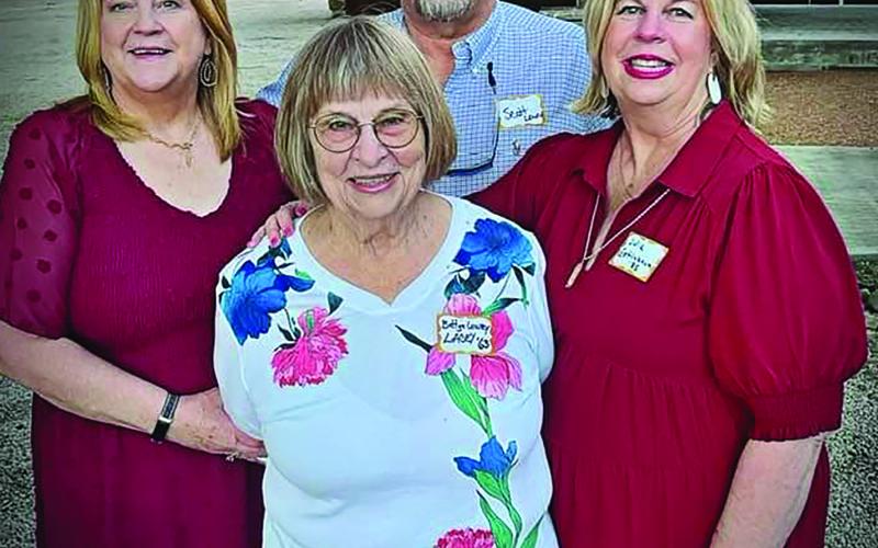 Family members of Lacey Lowry ‘63 - who was remembered at Sunday’s Aggie Muster, include: clockwise, from top, Scott Lowry, Julie Estlinbaum, Bettye Lowry, and Jill Lowry. Contributed photo